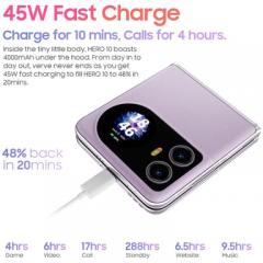 Blackview - Blackview HERO 10 Teléfono Plegable, Pantalla AMOLED de 6.9 pulgadas, 12GB + 256GB, Cámara de 108MP, Carga Rápida de 45W, NFC, ID de Huella Digital, Android 13 - Nuevo