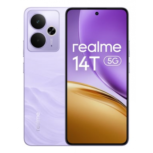 Realme - realme 14T 16,9 cm (6.67") Android 15 5G 8 GB 256 GB 6000 mAh Púrpura - Nuevo