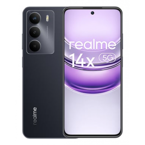 Realme - realme 14x 5G 16,9 cm (6.67") SIM doble Android 14 USB Tipo C 8 GB 256 GB 5860 mAh Negro - Nuevo
